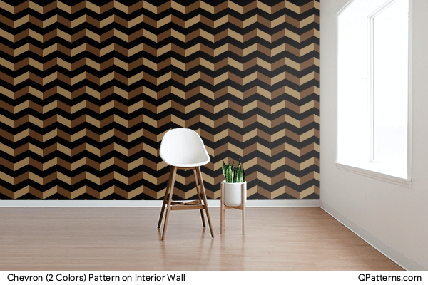 Chevron (2 Colors) Pattern on interior-wall
