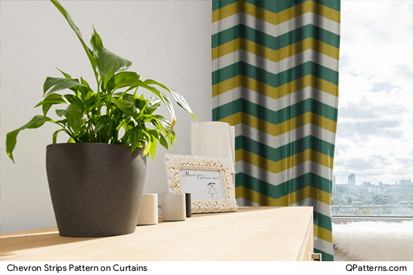 Chevron Strips Pattern on curtains