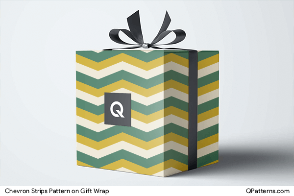 Chevron Strips Pattern on gift-wrap