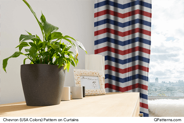 Chevron (USA Colors) Pattern on curtains