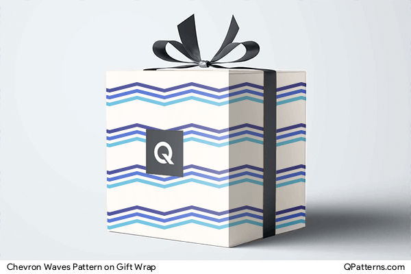 Chevron Waves Pattern on gift-wrap