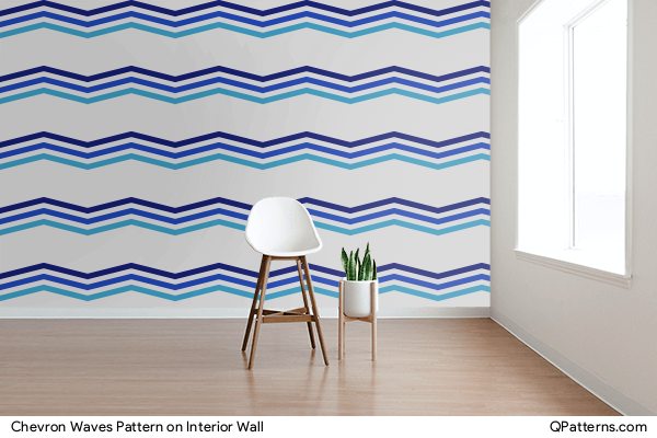 Chevron Waves Pattern on interior-wall
