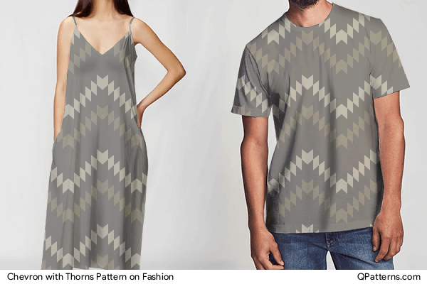 Chevron with Thorns Pattern on fashion