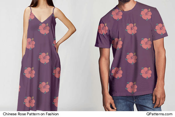 Chinese Rose Pattern on fashion