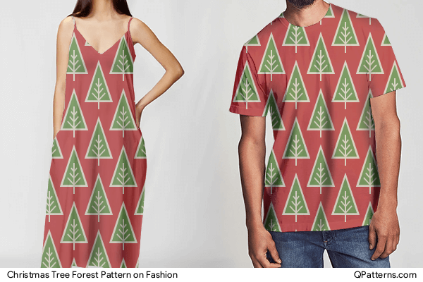 Christmas Tree Forest Pattern on fashion