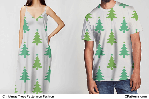 Christmas Trees Pattern on fashion