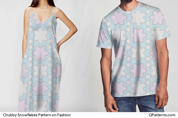 Chubby Snowflakes Pattern on fashion