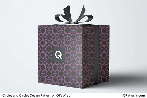 Circles and Circles Design Pattern on gift-wrap