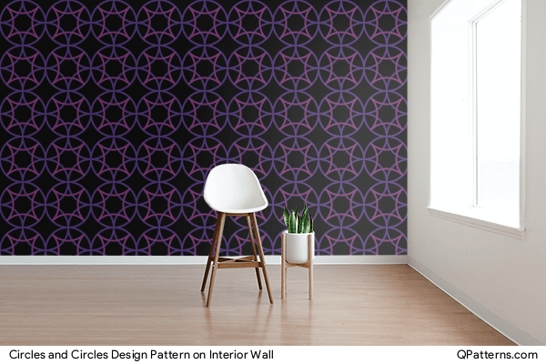 Circles and Circles Design Pattern on interior-wall