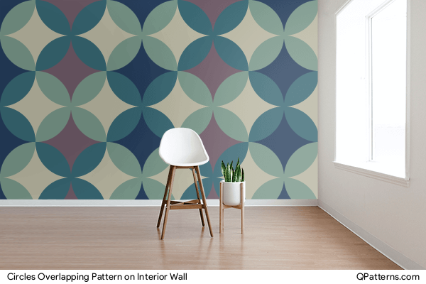 Circles Overlapping Pattern on interior-wall