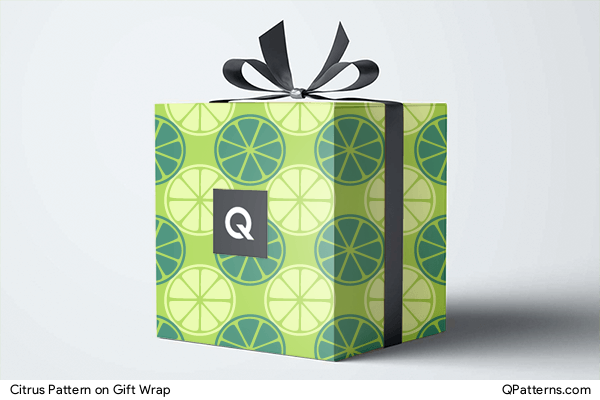 Citrus Pattern on gift-wrap