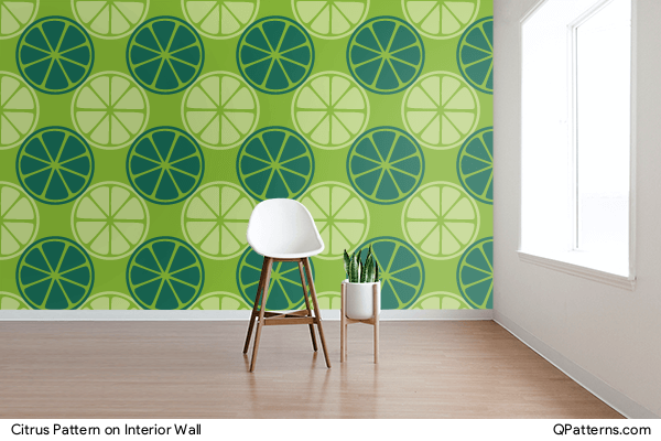 Citrus Pattern on interior-wall