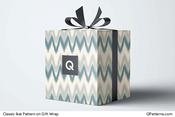 Classic Ikat Pattern on gift-wrap