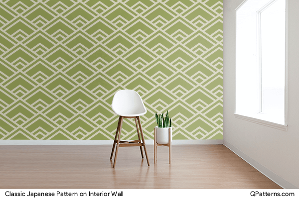 Classic Japanese Pattern on interior-wall