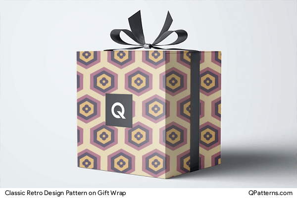 Classic Retro Design Pattern on gift-wrap