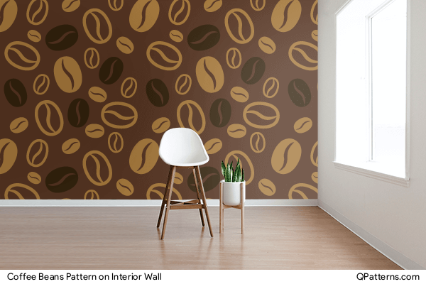 Coffee Beans Pattern on interior-wall