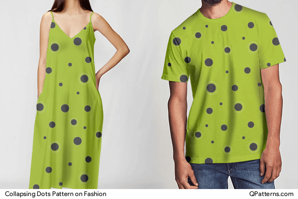 Collapsing Dots Pattern on fashion