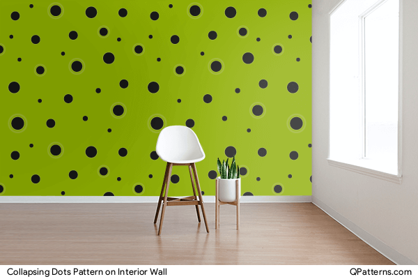 Collapsing Dots Pattern on interior-wall