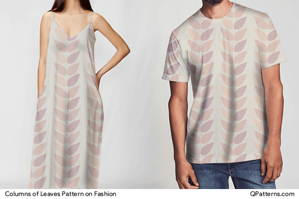 Columns of Leaves Pattern on fashion