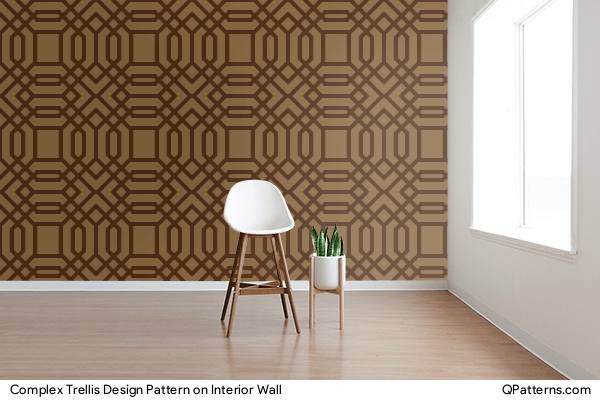 Complex Trellis Design Pattern on interior-wall