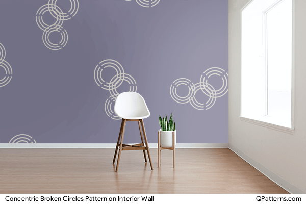 Concentric Broken Circles Pattern on interior-wall