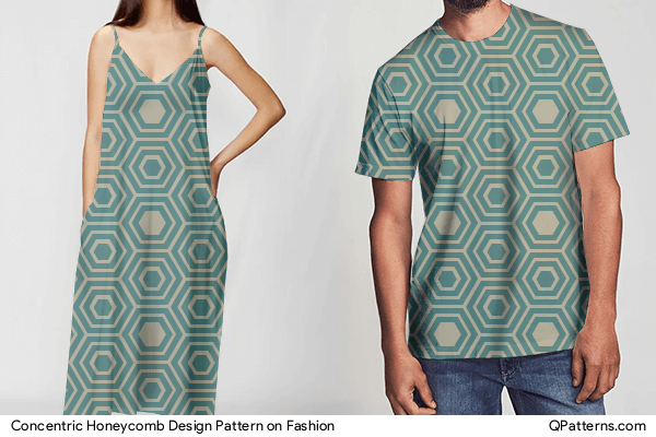 Concentric Honeycomb Design Pattern on fashion