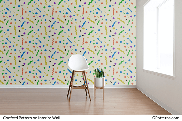 Confetti Pattern on interior-wall