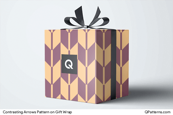 Contrasting Arrows Pattern on gift-wrap