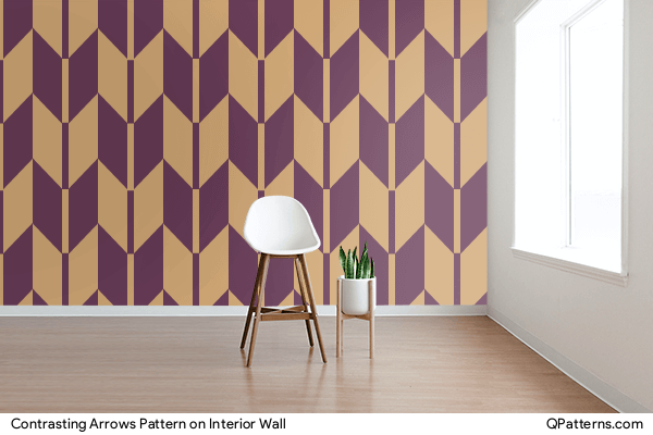 Contrasting Arrows Pattern on interior-wall