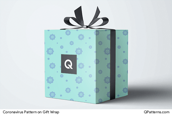 Coronavirus Pattern on gift-wrap