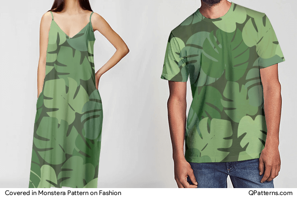 Covered in Monstera Pattern on fashion