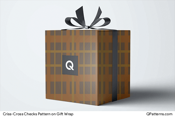 Criss-Cross Checks Pattern on gift-wrap