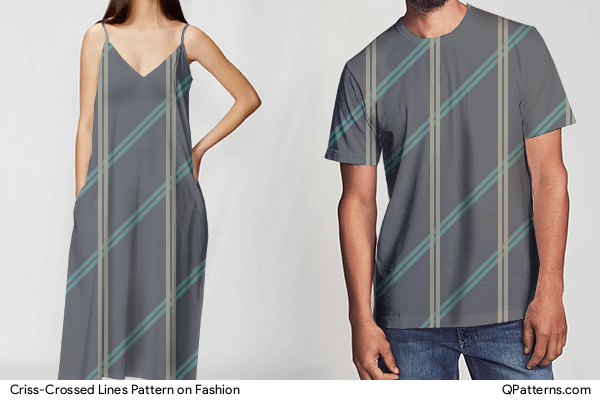 Criss-Crossed Lines Pattern on fashion
