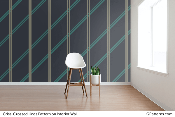 Criss-Crossed Lines Pattern on interior-wall
