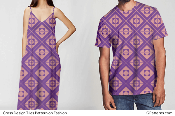 Cross Design Tiles Pattern on fashion