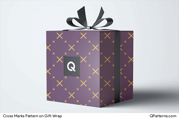 Cross Marks Pattern on gift-wrap