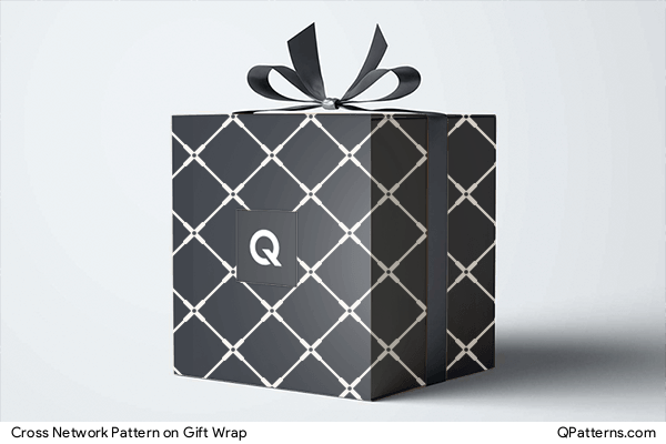 Cross Network Pattern on gift-wrap