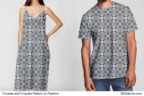 Crosses and Crosses Pattern on fashion