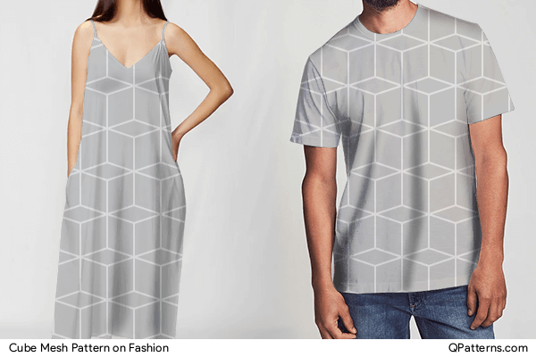 Cube Mesh Pattern on fashion