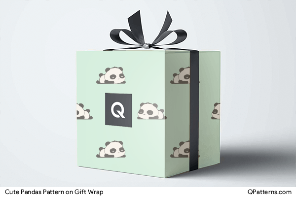 Cute Pandas Pattern on gift-wrap
