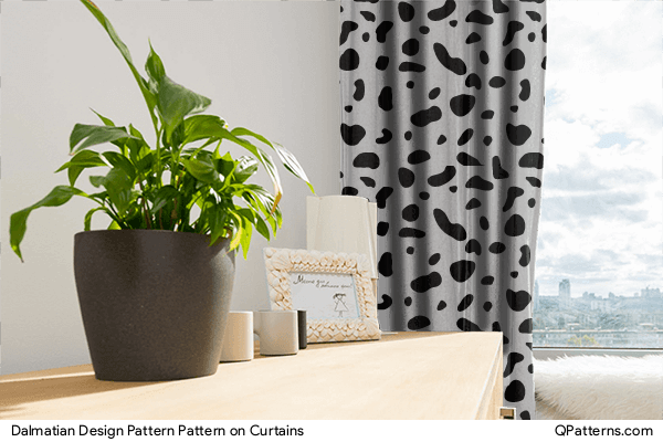 Dalmatian Design Pattern Pattern on curtains
