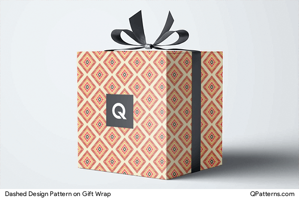 Dashed Design Pattern on gift-wrap