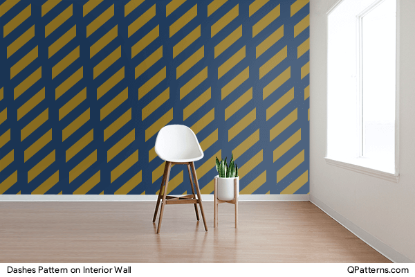 Dashes Pattern on interior-wall