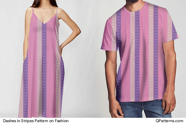 Dashes in Stripes Pattern on fashion