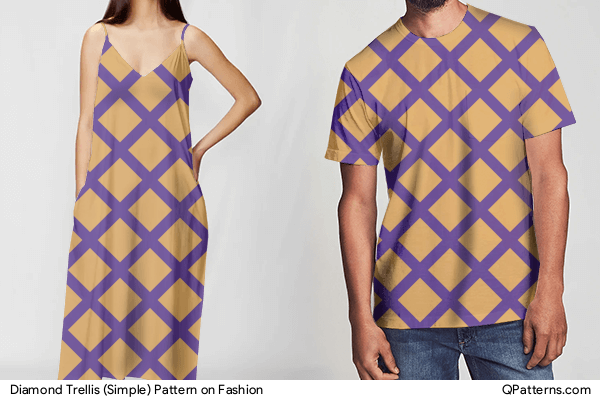 Diamond Trellis (Simple) Pattern on fashion