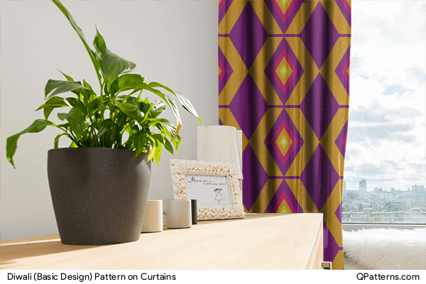 Diwali (Basic Design) Pattern on curtains