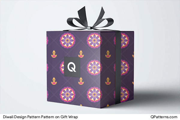 Diwali Design Pattern Pattern on gift-wrap