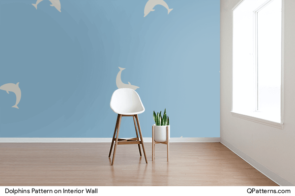 Dolphins Pattern on interior-wall