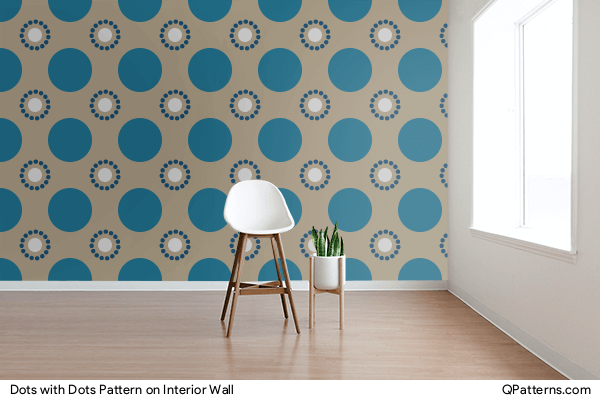 Dots with Dots Pattern on interior-wall
