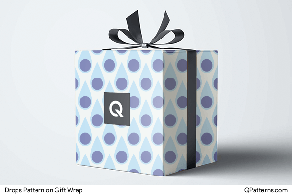 Drops Pattern on gift-wrap